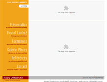 Tablet Screenshot of pascal-lambre.fr